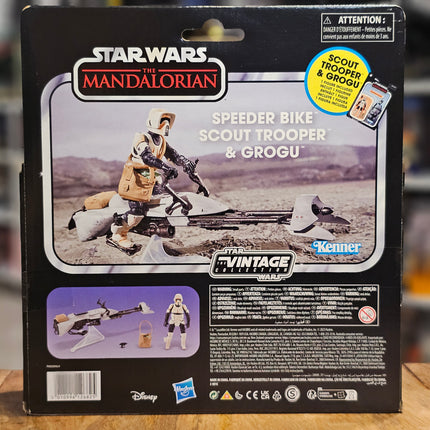 Star Wars The Mandalorian Speeder Bike Scout Trooper & Grogu