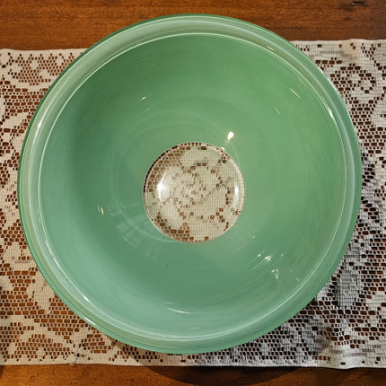 Vintage Set of 3 Glass Pyrex Pastel Clear Bottom Nesting Mixing Bowls