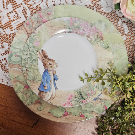 Peter Rabbit Green Meadow by Zrike Salad Plate - Set of 2