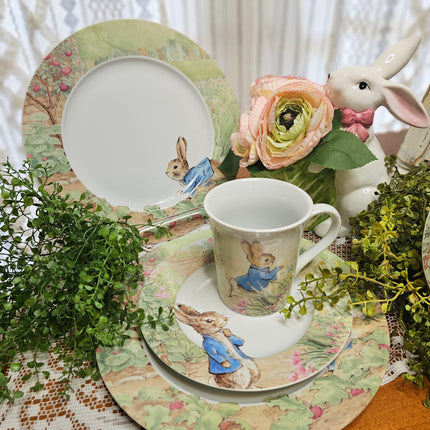 Peter Rabbit Green Meadow by Zrike Salad Plate - Set of 2