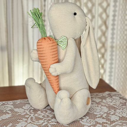 Large Sitting Bunny with Carrot