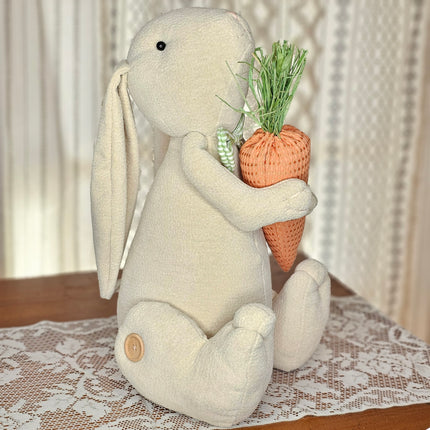 Large Sitting Bunny with Carrot