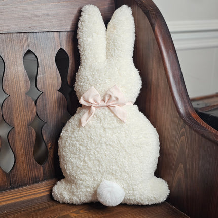 Large White Standing Bunny Pillow