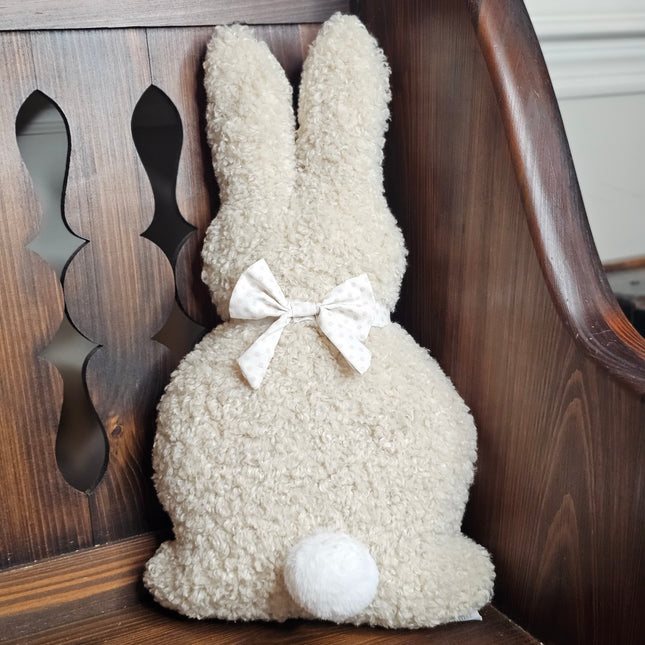 Medium Brown Standing Bunny Pillow