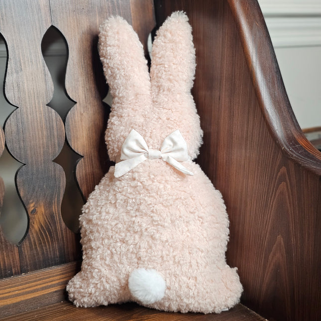 Small Pink Standing Bunny Pillow
