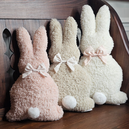 Large White Standing Bunny Pillow