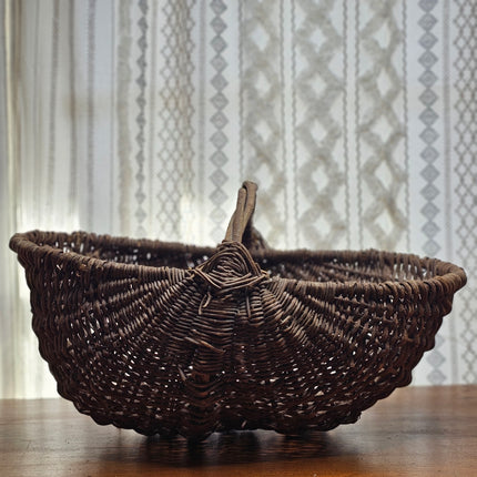 Vintage Hand Woven Grapevine Basket
