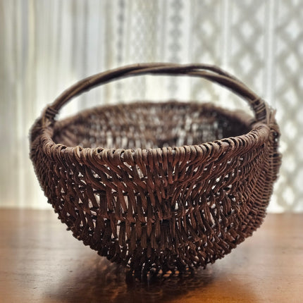 Vintage Hand Woven Grapevine Basket