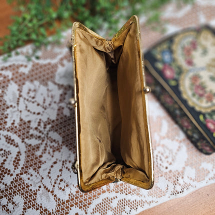 Vintage Floral Tapestry Purse