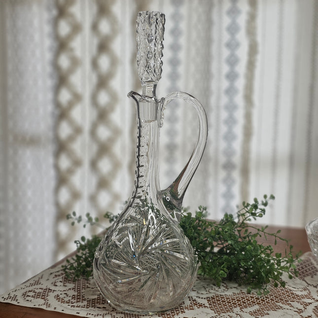 Vintage Beyer Crystal Decanter