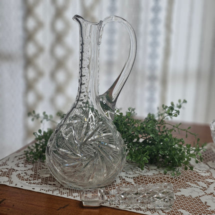 Vintage Beyer Crystal Decanter