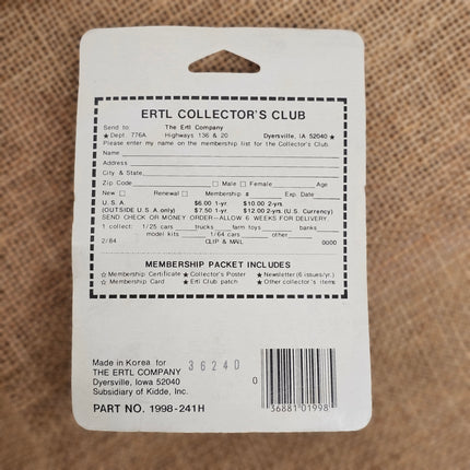 ERTL Massey Ferguson Mixer Mill 1/64 Scale