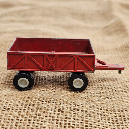 Tootsie Toy International Red Farm Trailer Cart Wagon 1/64 Scale - Paint Wear