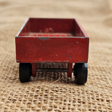 Tootsie Toy International Red Farm Trailer Cart Wagon 1/64 Scale - Paint Wear