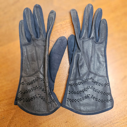Vintage Navy Blue Maidwell Women's Gloves Set