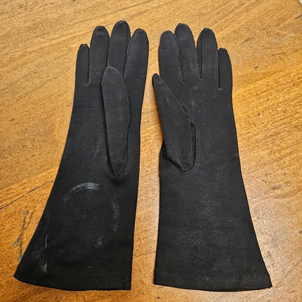 Vintage Black Mid-Length Fownes Royal Women's Gloves Set