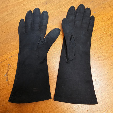 Vintage Midnight Black Mid-Length Fownes Royal Women's Gloves Set