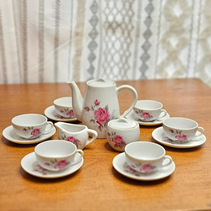 Vintage 17-Piece China Children's Toy Tea Set