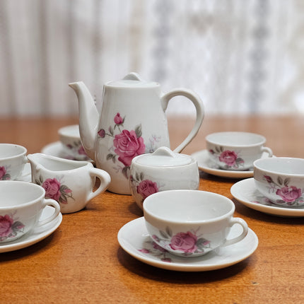 Vintage 17-Piece China Children's Toy Tea Set