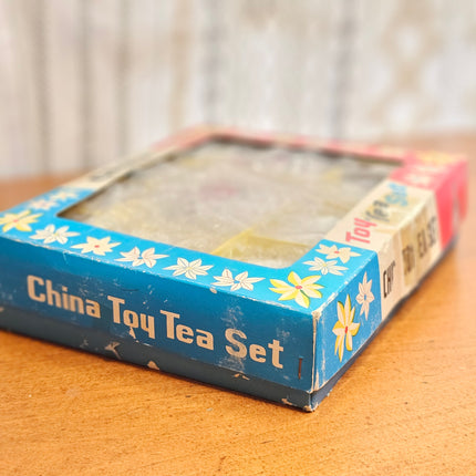 Vintage 17-Piece China Children's Toy Tea Set