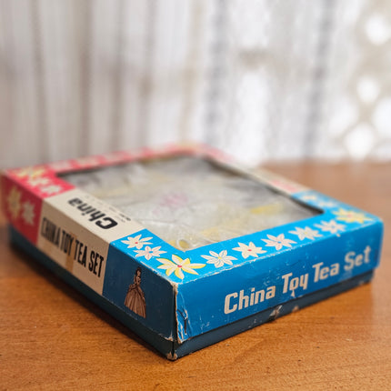 Vintage 17-Piece China Children's Toy Tea Set