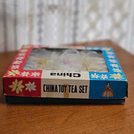 Vintage 17-Piece China Children's Toy Tea Set