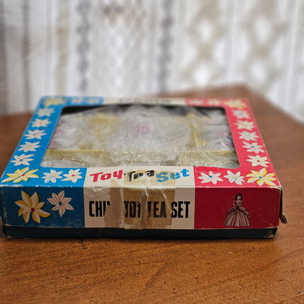 Vintage 17-Piece China Children's Toy Tea Set