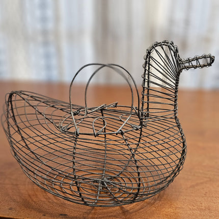 Vintage Wire Duck Egg Basket
