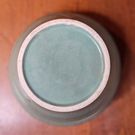 8" Green Stoneware Mixing Bowl