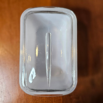 Vintage Jeannette Glasbake Milk Glass Lidded 1.5 Qt. Loaf Dish