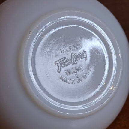 Vintage 5" Fire King Milk Glass Berry Bowl