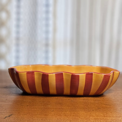 Southern Living At Home Gail Pittman Sienna Ceramic Ruffled Serving Bowl