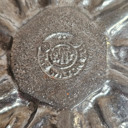 Set of 3 Vintage Wilton Armetale Bruce Fox Cabbage Leaf Salad Serving Bowl With Servers