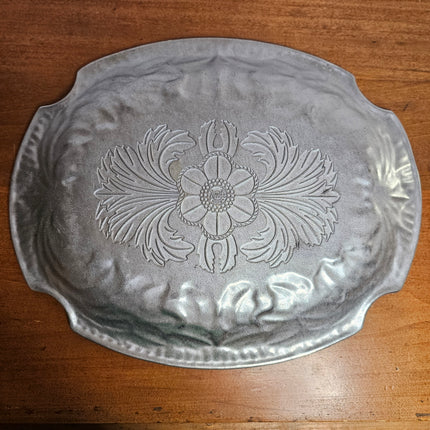 Wilton Armetale Acanthus Large Oval Pewter Serving Tray