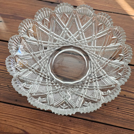 11" Cut Glass Bowl