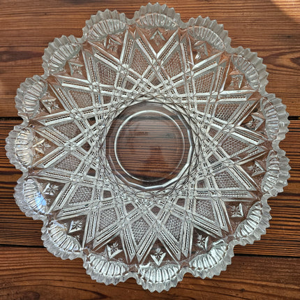 11" Cut Glass Bowl