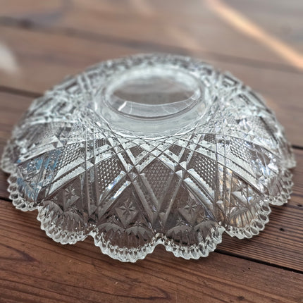 11" Cut Glass Bowl