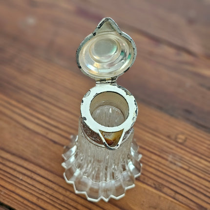 Vintage Silver Plated and Glass Carafe Pitcher