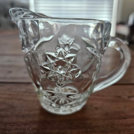 Anchor Hocking Star of David Glass Creamer