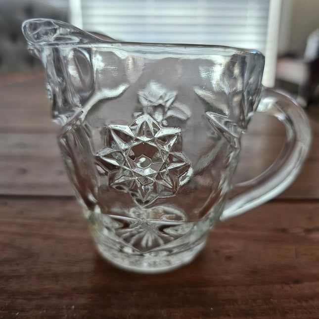 Anchor Hocking Star of David Glass Creamer