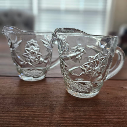 Anchor Hocking Star of David Glass Creamer