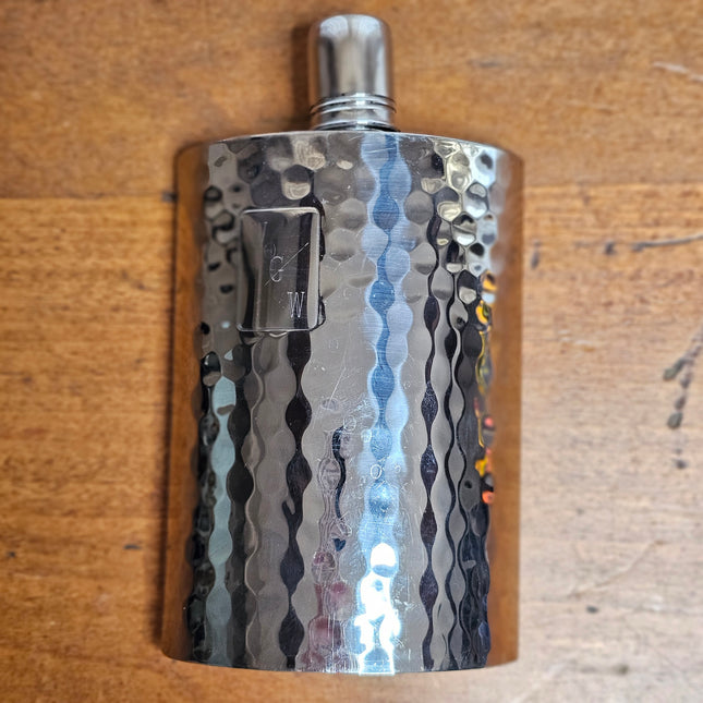 Vintage Hammered Tin Flask