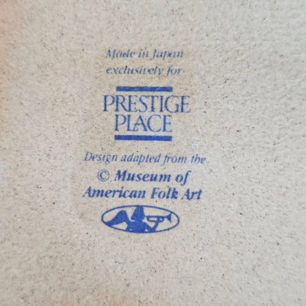 Prestige Place Blue Rooster Stoneware Trinket Box