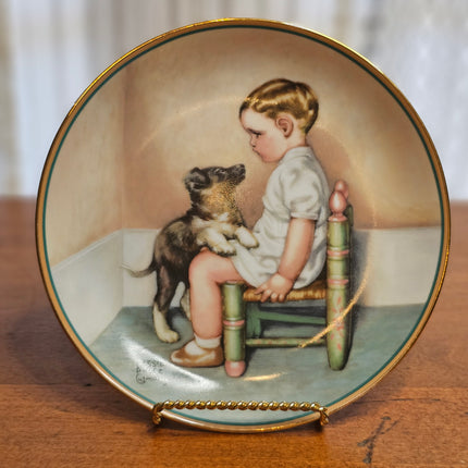 Vintage 1986 Bessie Pease Sympathy Collector's Plate