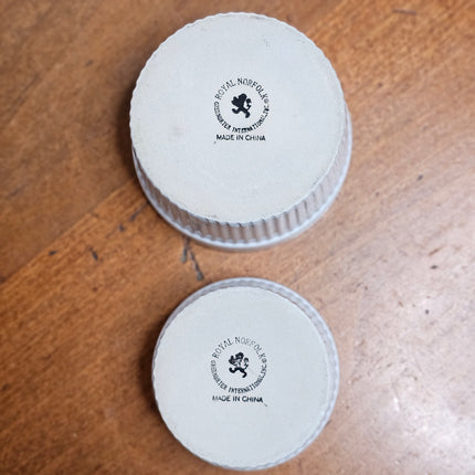 Set of 2 Royal Norfolk Nesting Souffle Bowls