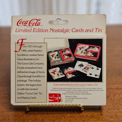 1996 Limited Edition Coca-Cola Nostalgia Playing Cards Set