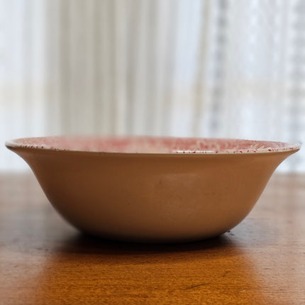 8" English Ironstone Tableware Castles Pink Serving Bowl