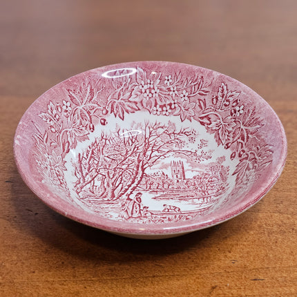 6" English Ironstone Tableware Castles Pink Cereal Bowl