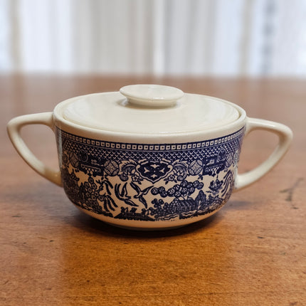 Blue Willow Royal China Lidded Sugar and Creamer Set