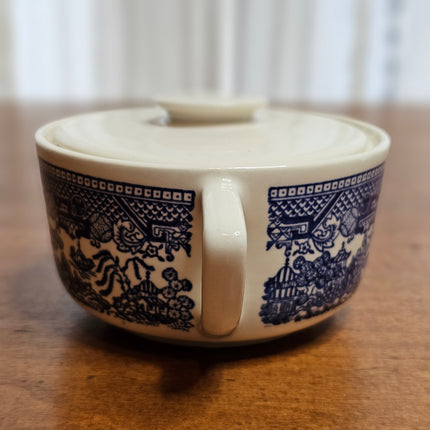 Blue Willow Royal China Lidded Sugar and Creamer Set